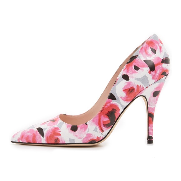 kate spade Shoes - New {Kate Spade} Licorice Rose Floral Pumps